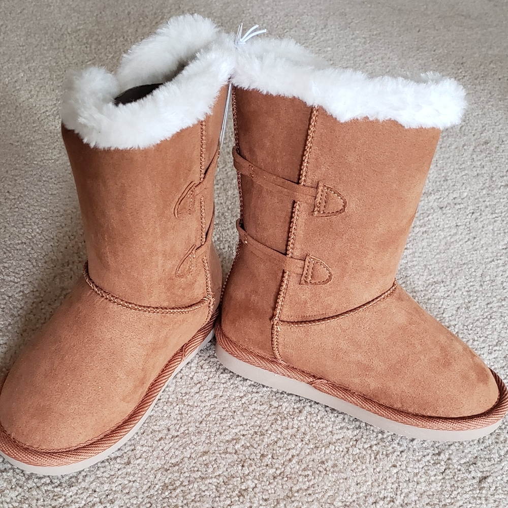 NWT! Old Navy toddler girls Faux-fur lined boots